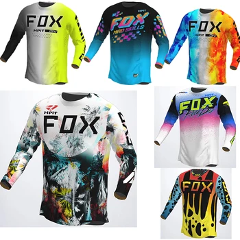 2023 mužské Zjazdové Dresy Horský Bicykel MTB Košele Offroad DH Motocykel Jersey Motocross Sportwear Oblečenie Hpit Fox