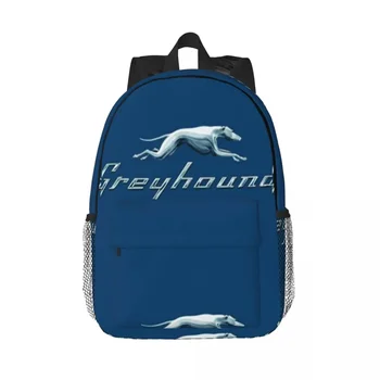 Greyhound Modrý Autobus Logo Batohy Chlapci Dievčatá Bookbag Cartoon Detí, Školské Tašky Notebook Batoh Taška Cez Rameno Veľkou Kapacitou