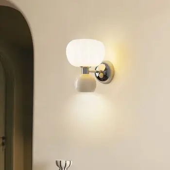 Moderné LED Nástenné Svietidlá Krém Vietor Tekvica Sconces G9 Žiarovky Pre Spálne Bedsides Štúdia Obývacia Izba, Predsieň, Jedáleň Osvetlenie