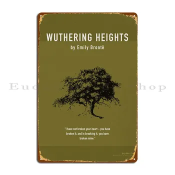 Wuthering Heights Najväčší Kníh Série 017 Kovové Prihlásiť Garáže Garáž Kino Znak Klubu Tin Podpísať Plagát